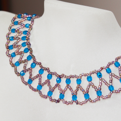 Necklace - Dentelle Tallulah - Necklace - Laiton argenté
